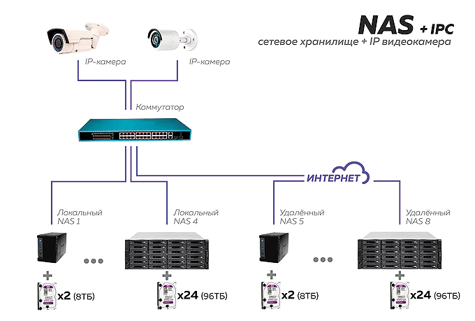 NAS-  IP-? (NAS + IP vs. NAS+NVR/DVR/HVR) 